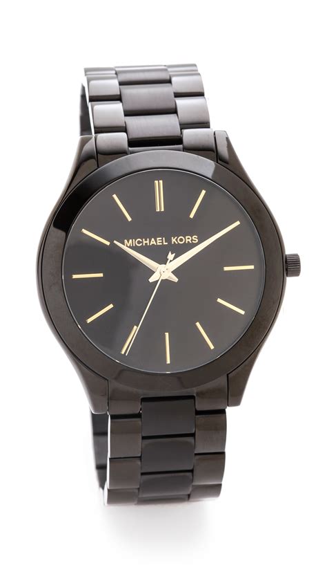 michael kors mk3017|michael kors slim runway black.